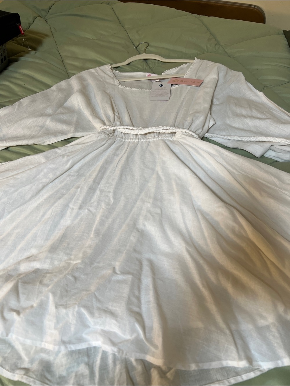 Buggy Sisi Dress in white and Gold - Picture 6 of 6